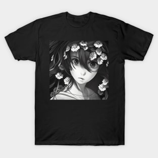 Girl with flowers T-Shirt